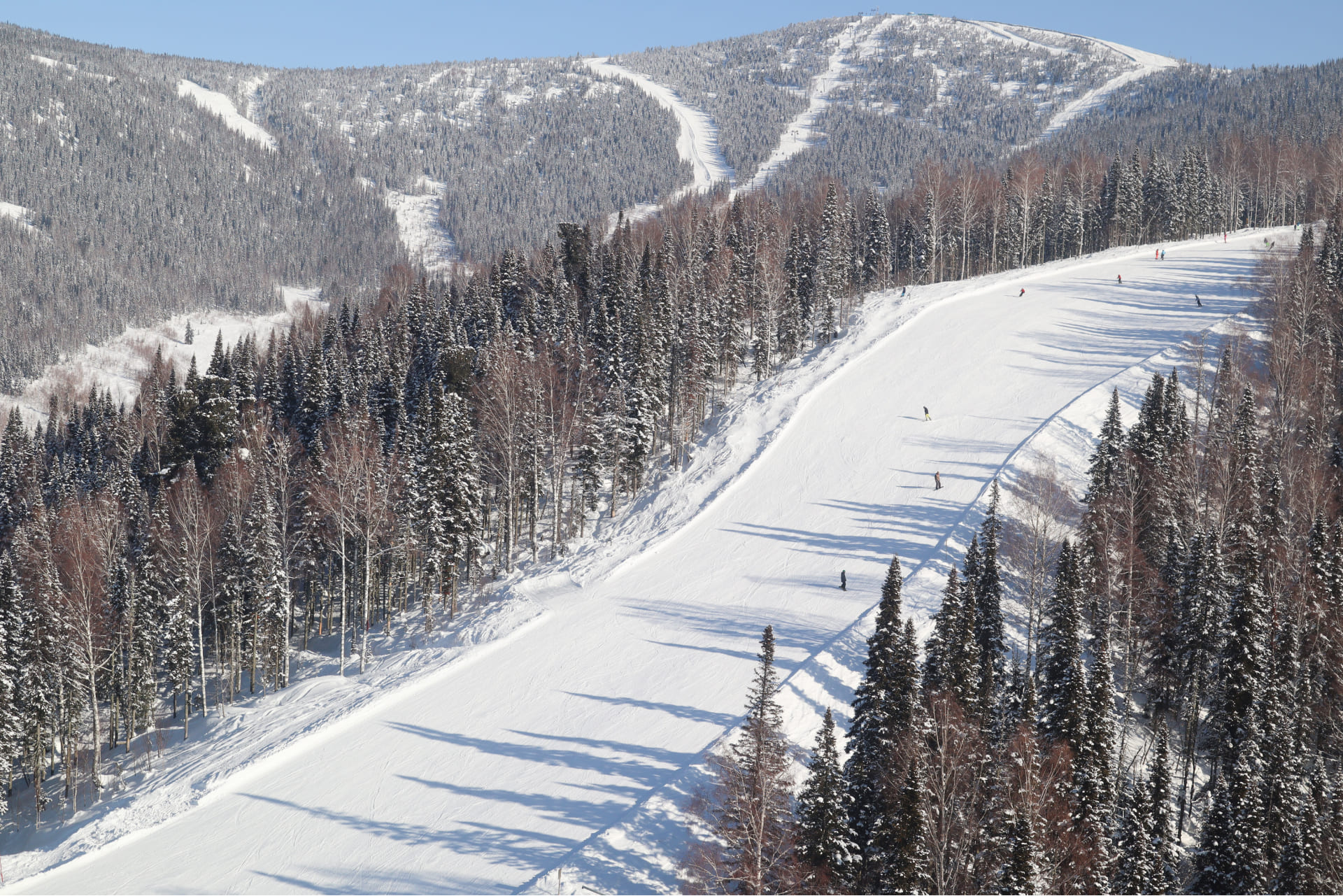 Широкая трасса (сектор E) на Шерегеш (Кемеровская область)
